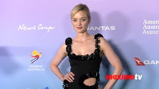 Bella Heathcote 2024 GDay USA Arts Gala Blue Carpet [upl. by Ahtebat184]