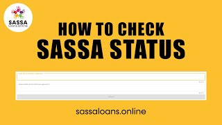 SASSA Status Check Online SRD R350 Status Check  How To Check SASSA Status [upl. by Rednasyl]