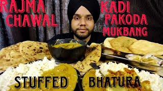 KADHI CHAWAL RAJMA CHAWAL BHATURE CHOLE amp PARATHA  MUKBANG  ASMR [upl. by Ettellocin45]