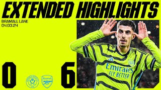 EXTENDED HIGHLIGHTS  Sheffield Utd vs Arsenal 06  All the goals saves skills amp more [upl. by Romine]