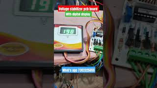 shortAutomatic voltage stabilizer pcb board with digital displaySkill development [upl. by Babette]