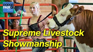 Supreme Livestock Showmanship  2023 Dodge County Fair [upl. by Thorin244]