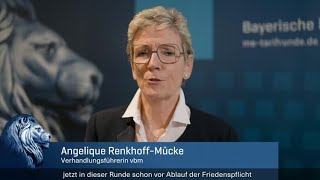 Tarifrunde 2024 Statement von vbm Verhandlungsführerin RenkhoffMücke nach der zweiten Verhandlung [upl. by Hahn]