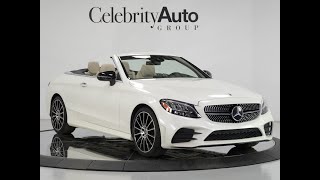 2023 MERCEDES BENZ C300 CABRIOLET 63K MSRP 19” AMG MULTI SPOKE WHEELS [upl. by Annavoj]