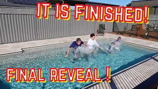 LIVE  Vman Vlogs  Narellan Pools fibrelgass inground pool install is complete  the final reveal [upl. by Medora86]