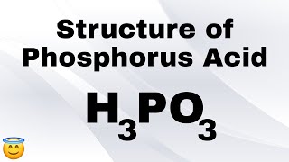 Structure of H3PO3  Phosphorous Acid  Inorganic Chemistry [upl. by Alarice385]