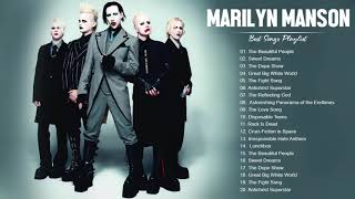 Marilyn Manson Greatest Hits Full Album  Best Songs Of Marilyn Manson Playlist 2021 [upl. by Odnomra481]