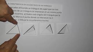 111 características de las bisectrices de un triángulo [upl. by Tdnerb515]