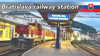 🇸🇰 Trains at Bratislava main station [upl. by Dalia676]