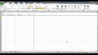 Create a Bookkeeping Spreadsheet using Microsoft Excel  Part 1 [upl. by Neufer]