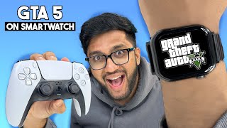 I PLAYED GTA 5 ON SMARTWATCH  FIRE BOLTT DREAM WRISTPHONE ANDROID OS [upl. by Kung]