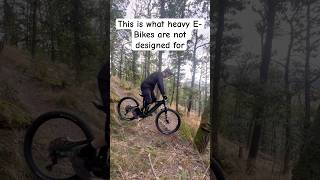 The Kind Of Riding EMTBs Are Bad At  Tough Switchback Corner  shorts mtb ebike [upl. by Danita844]