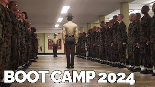 United States Marine Corps Recruit Training  Pick Up March 2024 [upl. by Newbold644]