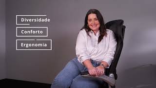 CADEIRA PLUS SIZE  ROBUSTA E ULTRA CONFORTÁVEL  BLM922 [upl. by Jerry82]