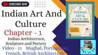 Indian Art And Culture by Nitin Singhania line by line Chapter 1  Mughal Architecture  UPSC  PCS [upl. by Abrams]