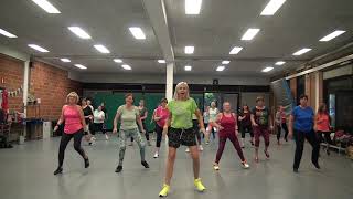 Zumba Gold  warm up 2  Dimitri Vegas amp Like Mike David Guetta Afro Bros  She Knows [upl. by Dorfman731]