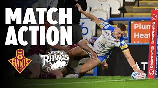 Match Action Huddersfield Giants v Leeds Rhinos [upl. by Yllac]