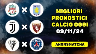 I migliori pronostici e consigli per le scommesse sul calcio di oggi Juventus  Torino Angers PSG [upl. by Kolivas]