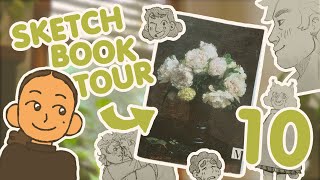 Sketchbook tour 10 20192020 [upl. by Yorgo]