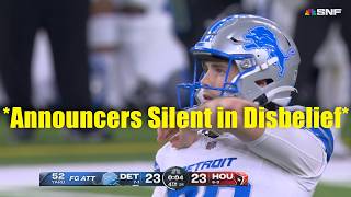 Even The Announcers Couldnt Believe the Lions Kicker 🤯 [upl. by Nitsuga]