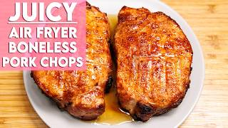 EASY Air Fryer Boneless Pork Chops Recipe [upl. by Roleat]