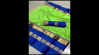 New Arrival Tissue Multi Emrodiry Work With Dimound Cut Work Saree amp Running Emrodairy Work Blouse [upl. by Ayanahs]