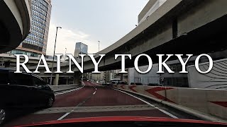 4K Rainy Tokyo Highway Drive [upl. by Yelram]