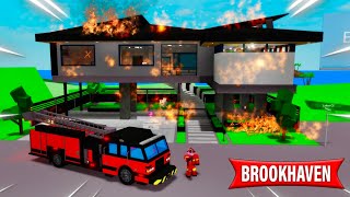 SOMOS BOMBEROS en BROOKHAVEN 🚒 MOMENTOS DIVERTIDOS [upl. by Cirilla]