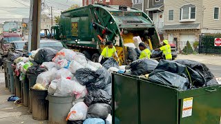 Garbage Truck VS A Massive Trash Mountain [upl. by Lucretia898]