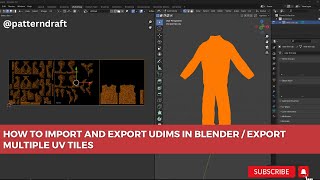 How to import and export UDIMs in Blender  Export Multiple UV tiles [upl. by Yllut]