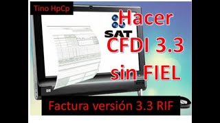 HACER FACTURA GLOBAL VERSION 33 SIN FIRMA ELECTRÓNICA RIF [upl. by Lan]