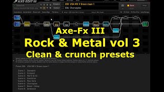 Axe Fx III Rock amp Metal vol 3 the bonus presets [upl. by Linskey]