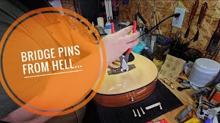 The worst guitar bridge pins I have ever seen [upl. by Britta]