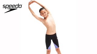 Speedo Fastskin Junior LZR Ignite Jammer in Black and Miami Lilac [upl. by Dilahk]