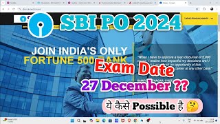 Big Update🔥 on SBI PO NOTIFICATION 2024 🎯 sbi sbpipo [upl. by Teddie858]