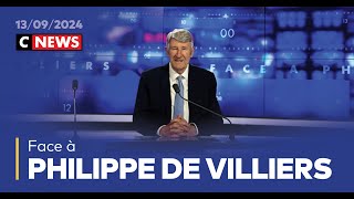 Face à Philippe de Villiers  13 septembre 2024 CNews [upl. by Aicineohp922]