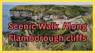 Flamborough Walk Along Cliffs  North Landing Near Bridlington [upl. by Vano]