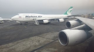 Mahan Air 7473B3SCD  Flight from Tehran Mehrabad Intl THR to Bandar Abbas Intl BND Iran [upl. by Ikaz]