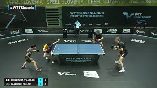 ShinozukaTanigaki vs KarlssonFalck  WTT Contender Novo Mesto 2021  MD  QF [upl. by Aon]