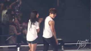 FANCAM 12081819 Suzy amp Junho Highlights moment  JYP Nation Concert in Japan [upl. by Adniralc]