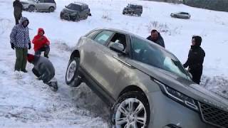 Velar SVR и LX570 в снегу [upl. by Brest]