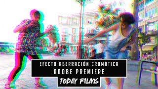 Como hacer efecto aberración cromática en Adobe Premiere CC [upl. by Dexter]