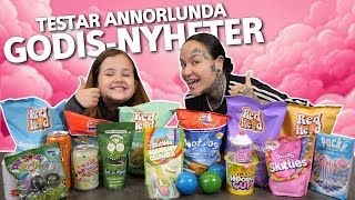 Hittar Nya Favoriter  Köper Annorlunda Godis Nyheter [upl. by Nomyar]