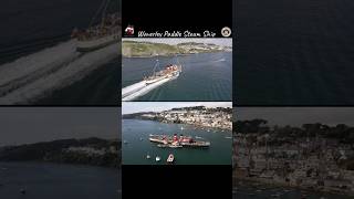 Waverley Paddle Steam Ship in Fowey dji air2s fowey cornwall [upl. by Sussman693]