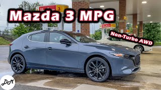 2023 Mazda 3 – MPG Test  Realworld Highway Fuel Economy and Range [upl. by Ilan]