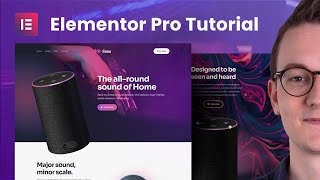 How I designed this product website in Elementor Pro [upl. by Einavoj]