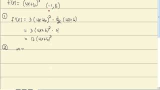 Calculus for Business and Economics  The Chain Rule  General Power Rule  Equation of Tangent Line [upl. by Ardnuhsal]