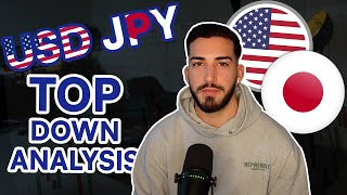 Forex Market Breakdown Top Down Analysis On USDJPY [upl. by Aidne294]