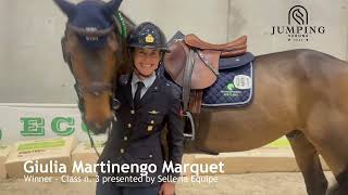 Giulia Martinengo Marquet wins Selleria Equipe class n 3 at Jumping Verona [upl. by La]