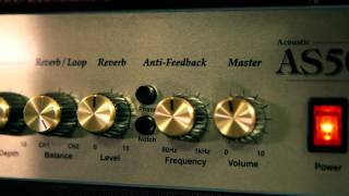 Marshall AS50D Acoustic Guitar Combo Amp Demo [upl. by Amr793]